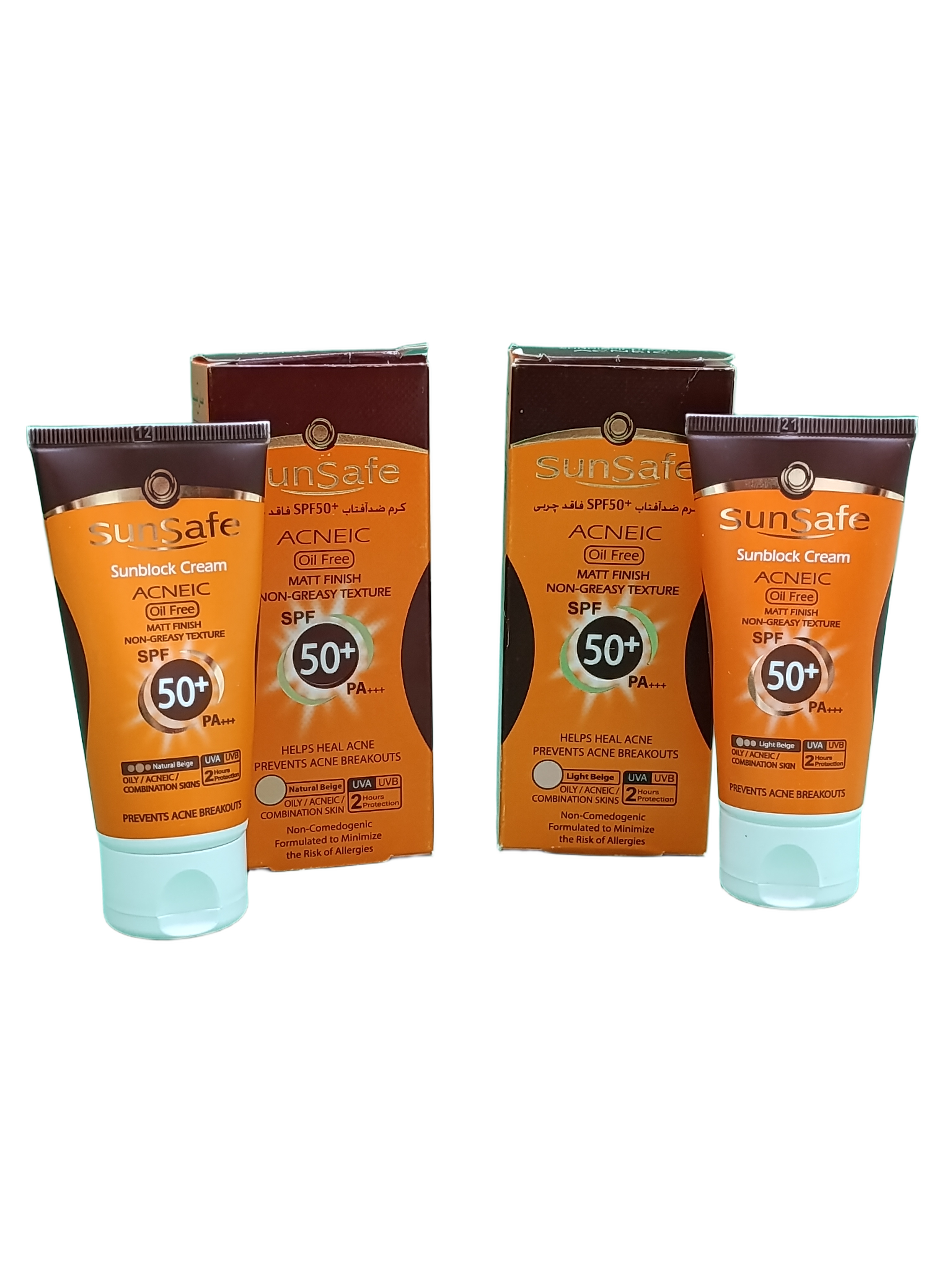 کرم ضد آفتاب سان سیف مدل Acneic رنگی