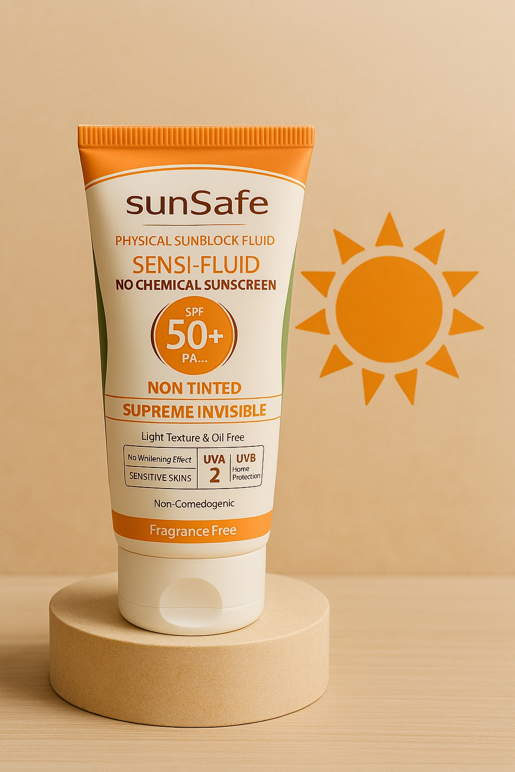 کرم ضدآفتاب سان‌سیف مدل سنسی فلوئید +SPF50 اورجینال