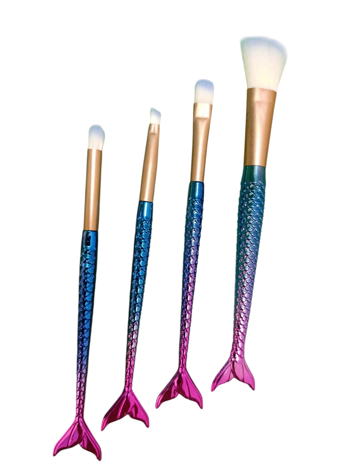 برس آرایشی مدل یونیکورن پری دریایی مجموعه 4 عددی